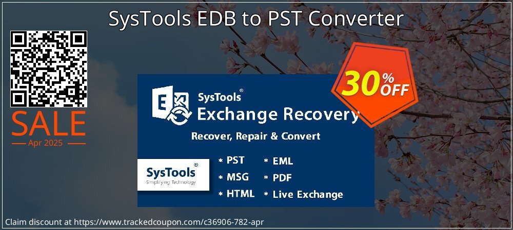 SysTools EDB to PST Converter coupon on Working Day promotions