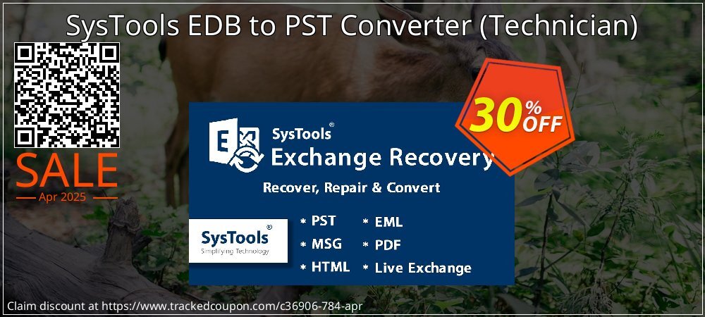 SysTools EDB to PST Converter - Technician  coupon on World Password Day deals