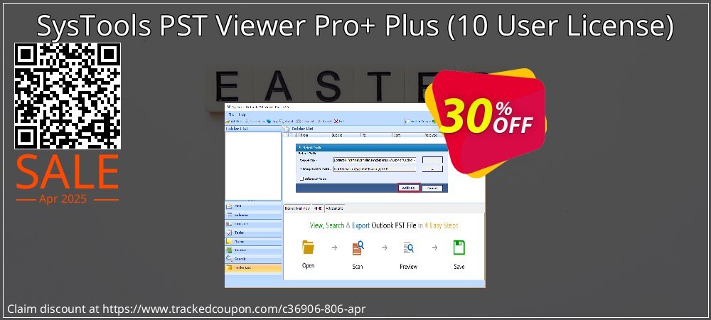 SysTools PST Viewer Pro+ Plus - 10 User License  coupon on World Party Day offering discount