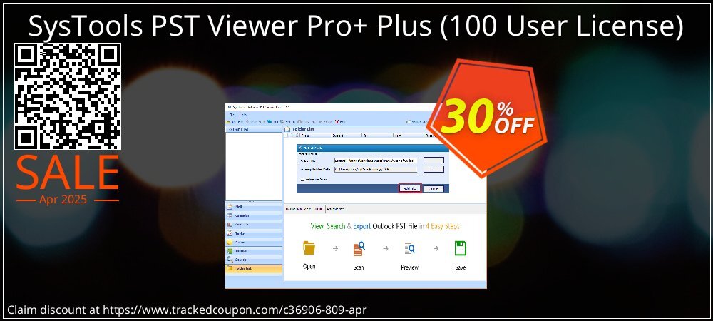 SysTools PST Viewer Pro+ Plus - 100 User License  coupon on April Fools' Day super sale