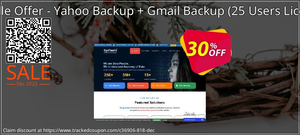 Bundle Offer - Yahoo Backup + Gmail Backup - 25 Users License  coupon on Easter Day discounts