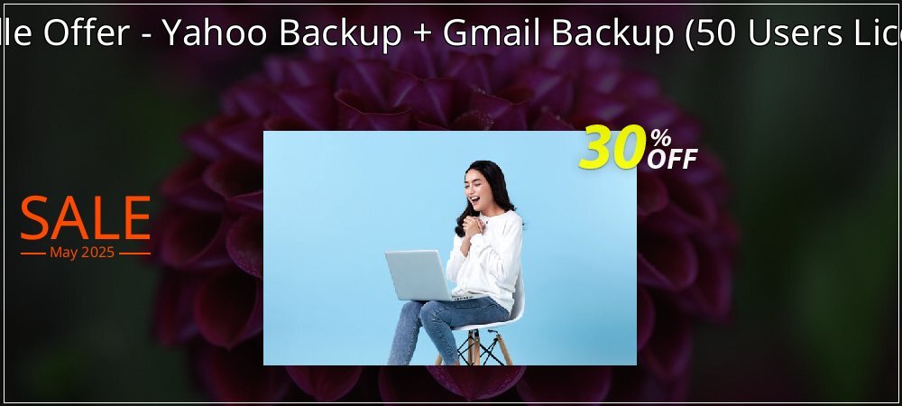 Bundle Offer - Yahoo Backup + Gmail Backup - 50 Users License  coupon on National Smile Day sales