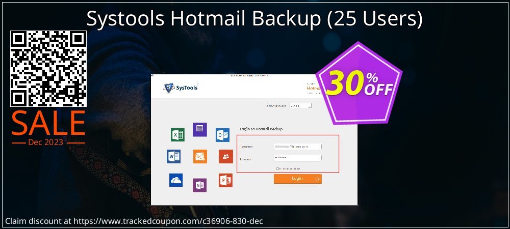 Systools Hotmail Backup - 25 Users  coupon on National Walking Day deals