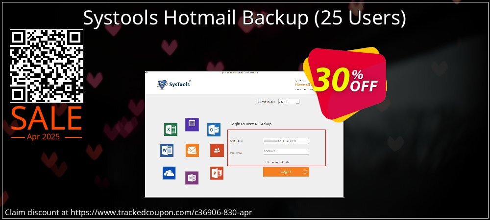 Systools Hotmail Backup - 25 Users  coupon on National Walking Day deals