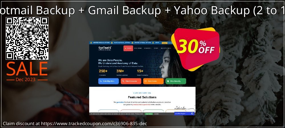 Bundle Offer - Hotmail Backup + Gmail Backup + Yahoo Backup - 2 to 10 Users License  coupon on National Walking Day super sale