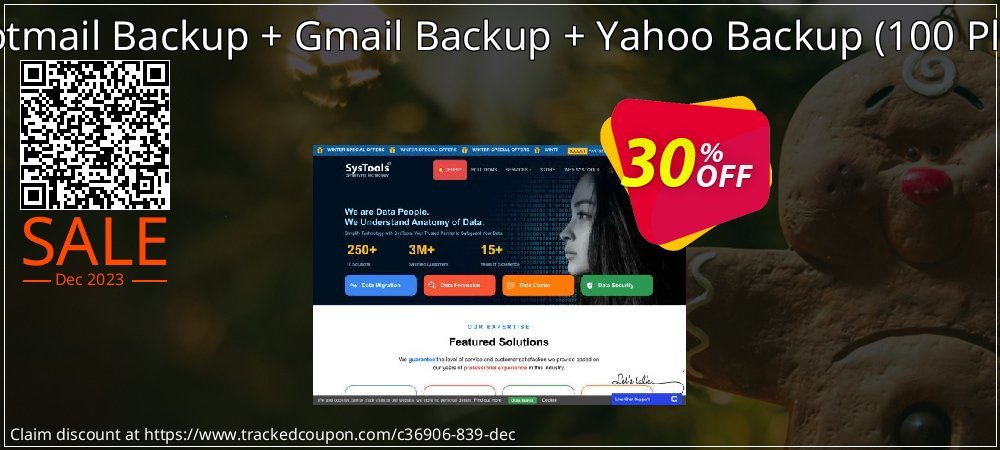 Bundle Offer - Hotmail Backup + Gmail Backup + Yahoo Backup - 100 Plus Users License  coupon on April Fools' Day sales