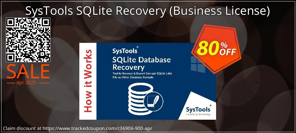 SysTools SQLite Recovery - Business License  coupon on National Walking Day promotions