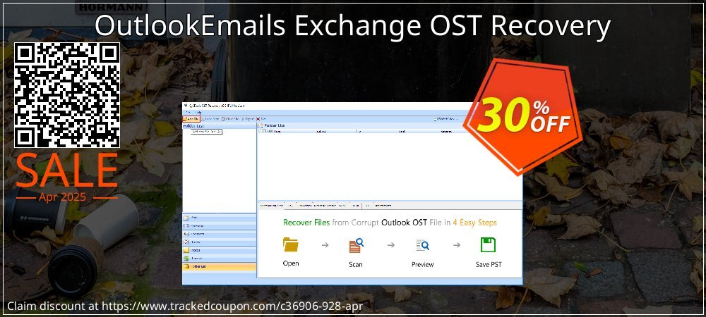 OutlookEmails Exchange OST Recovery coupon on Virtual Vacation Day promotions