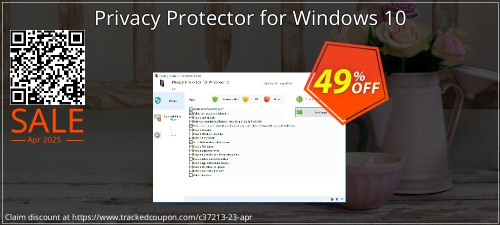 Privacy Protector for Windows 10 coupon on National Pizza Party Day super sale