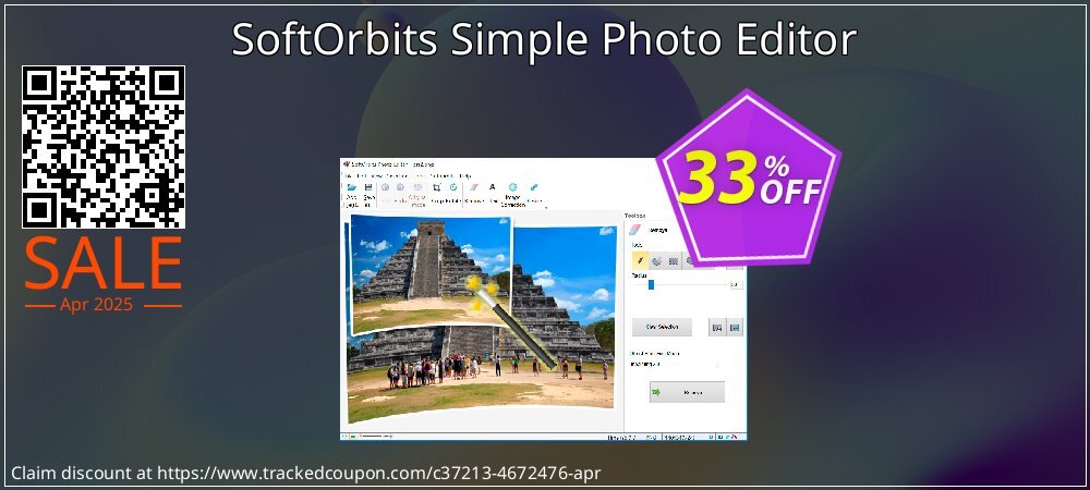 SoftOrbits Simple Photo Editor coupon on World Party Day sales