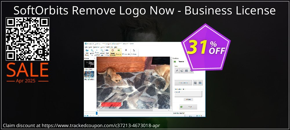 SoftOrbits Remove Logo Now - Business License coupon on Virtual Vacation Day deals