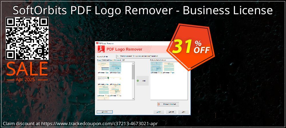 SoftOrbits PDF Logo Remover - Business License coupon on World Party Day offering sales