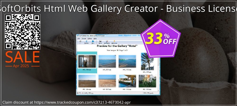 SoftOrbits Html Web Gallery Creator - Business License coupon on Working Day sales