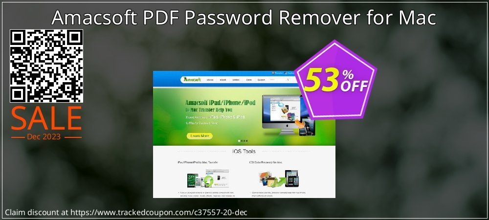 Amacsoft PDF Password Remover for Mac coupon on National Walking Day offering discount