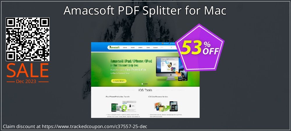 Amacsoft PDF Splitter for Mac coupon on National Walking Day sales