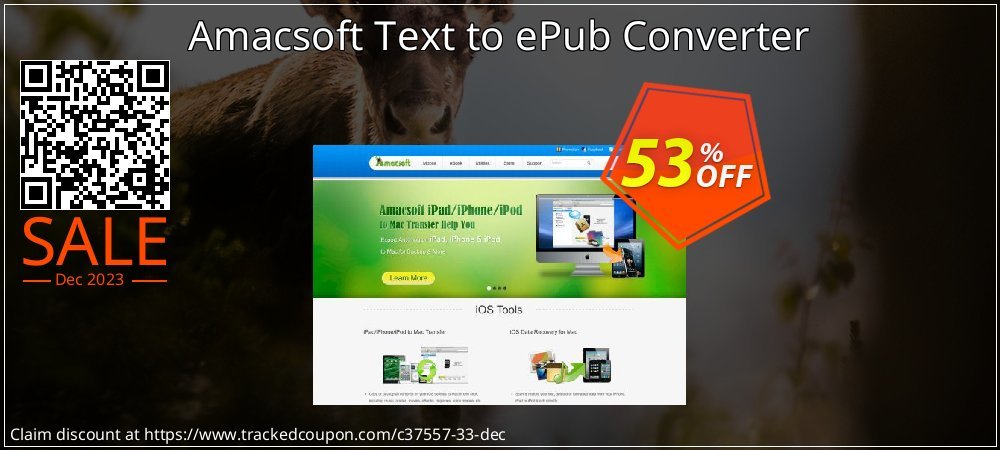 Amacsoft Text to ePub Converter coupon on Easter Day promotions