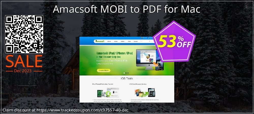 Amacsoft MOBI to PDF for Mac coupon on National Walking Day super sale