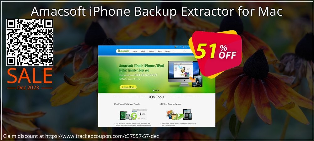 Amacsoft iPhone Backup Extractor for Mac coupon on Working Day super sale