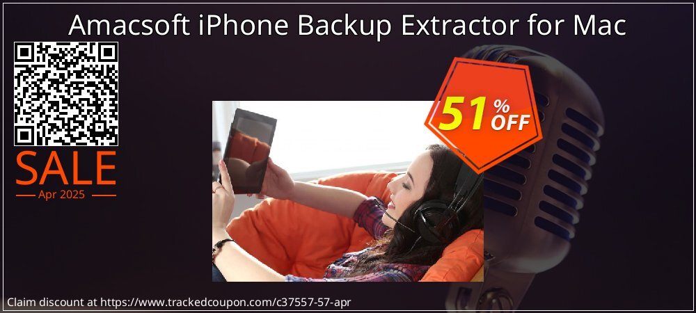 Amacsoft iPhone Backup Extractor for Mac coupon on April Fools' Day offering sales