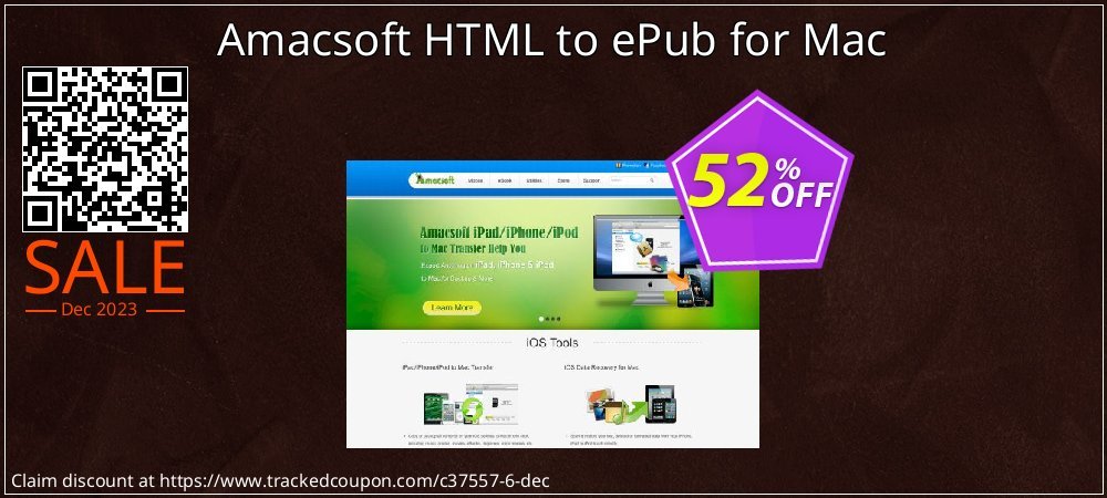 Amacsoft HTML to ePub for Mac coupon on World Party Day promotions