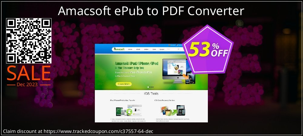 Amacsoft ePub to PDF Converter coupon on World Milk Day offering sales