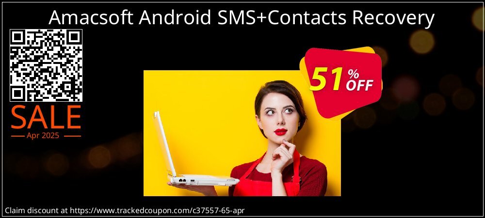 Amacsoft Android SMS+Contacts Recovery coupon on National Walking Day offering discount