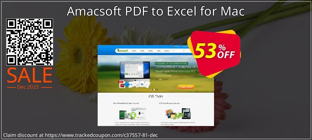 Amacsoft PDF to Excel for Mac coupon on World Party Day offer