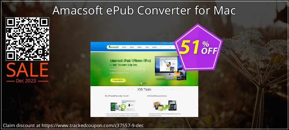 Amacsoft ePub Converter for Mac coupon on April Fools' Day deals