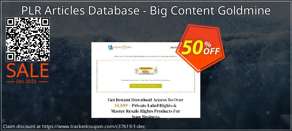 PLR Articles Database - Big Content Goldmine coupon on National Loyalty Day discount