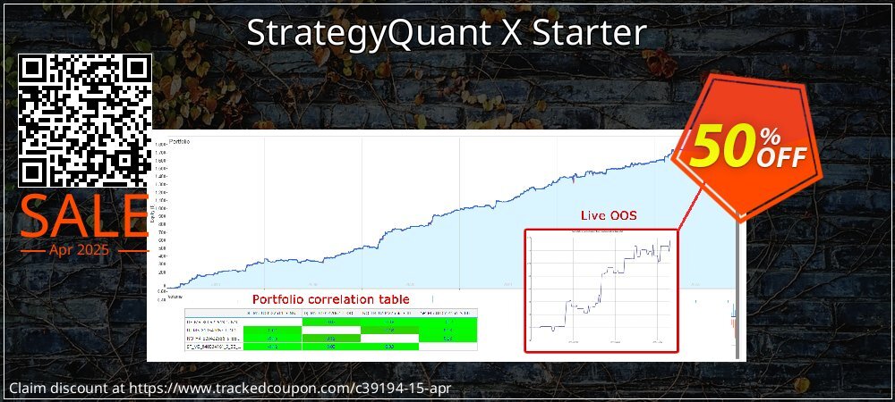 StrategyQuant X Starter coupon on Mother's Day promotions