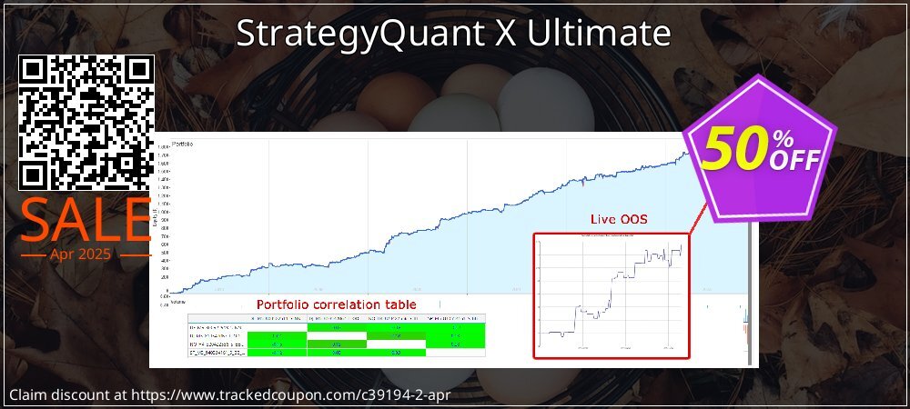 StrategyQuant X Ultimate coupon on April Fools' Day discount