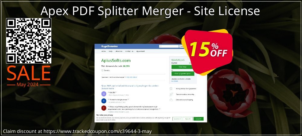 Apex PDF Splitter Merger - Site License coupon on Easter Day offering discount