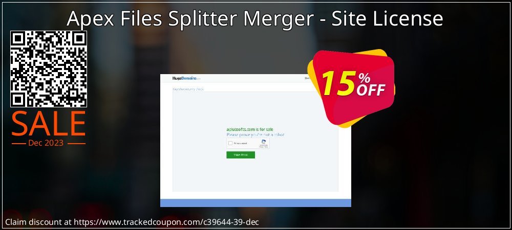 Apex Files Splitter Merger - Site License coupon on Tell a Lie Day offering discount