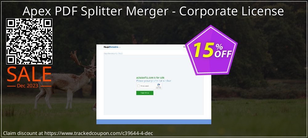 Apex PDF Splitter Merger - Corporate License coupon on Tell a Lie Day offering sales