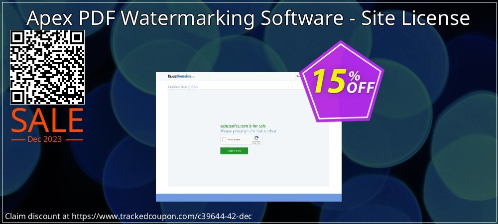 Apex PDF Watermarking Software - Site License coupon on April Fools Day super sale