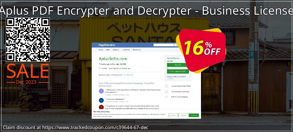 Aplus PDF Encrypter and Decrypter - Business License coupon on National Pumpkin Day offer