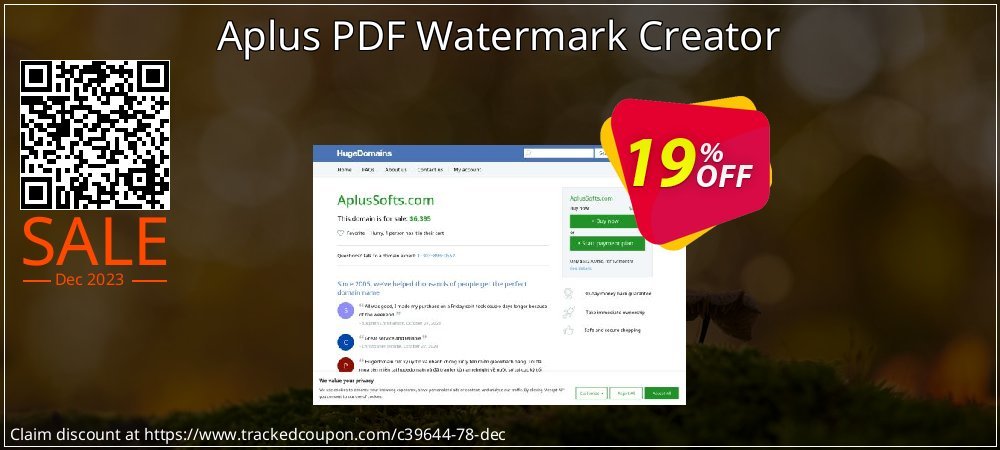 Aplus PDF Watermark Creator coupon on National Pumpkin Day offering discount