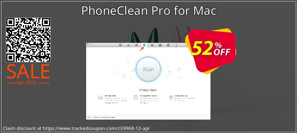 PhoneClean Pro for Mac coupon on April Fools' Day offering discount