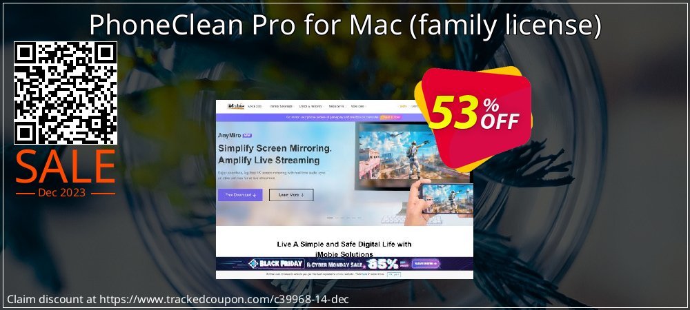 Get 53% OFF PhoneClean Pro for Mac (family license) discounts