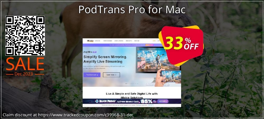 PodTrans Pro for Mac coupon on New Year's Day offering discount