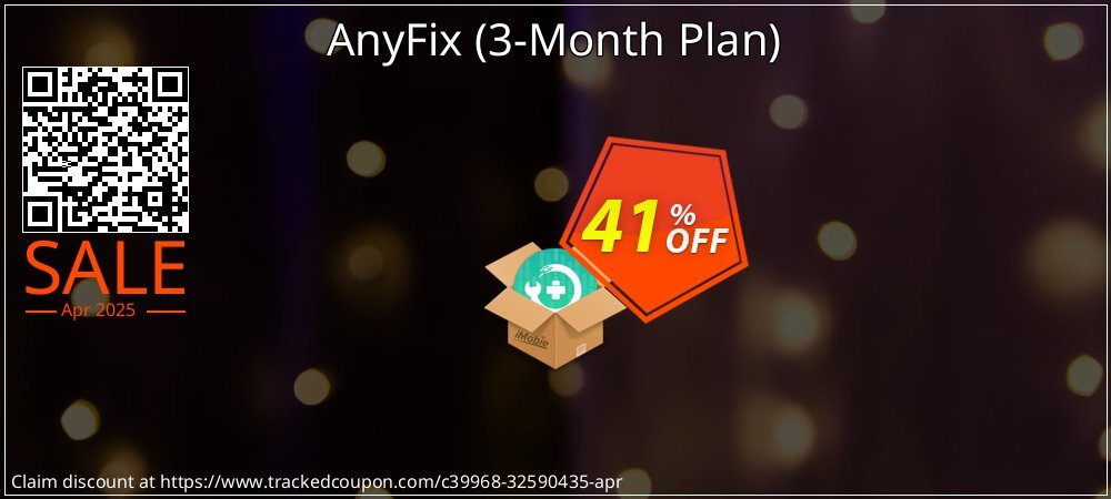 AnyFix - 3-Month Plan  coupon on National Walking Day offering sales