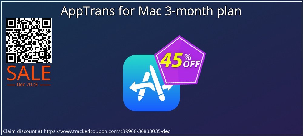 AppTrans for Mac 3-month plan coupon on Lover's Day discount