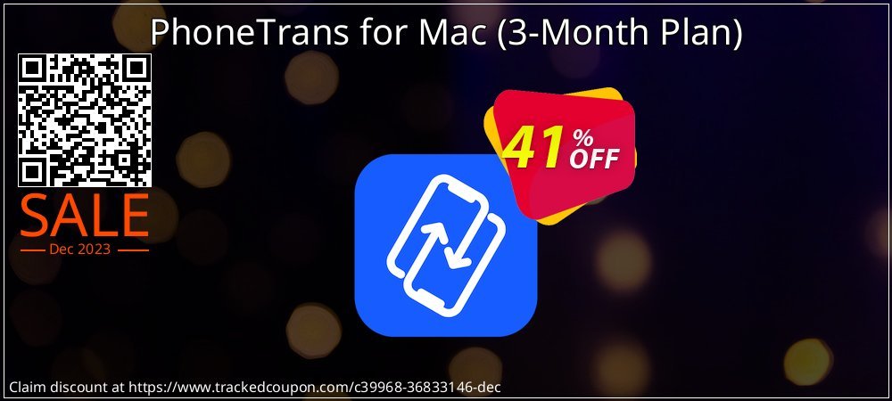 PhoneTrans for Mac - 3-Month Plan  coupon on World Whisky Day sales