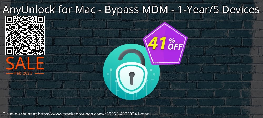 AnyUnlock for Mac - Bypass MDM - 1-Year/5 Devices coupon on World Milk Day deals