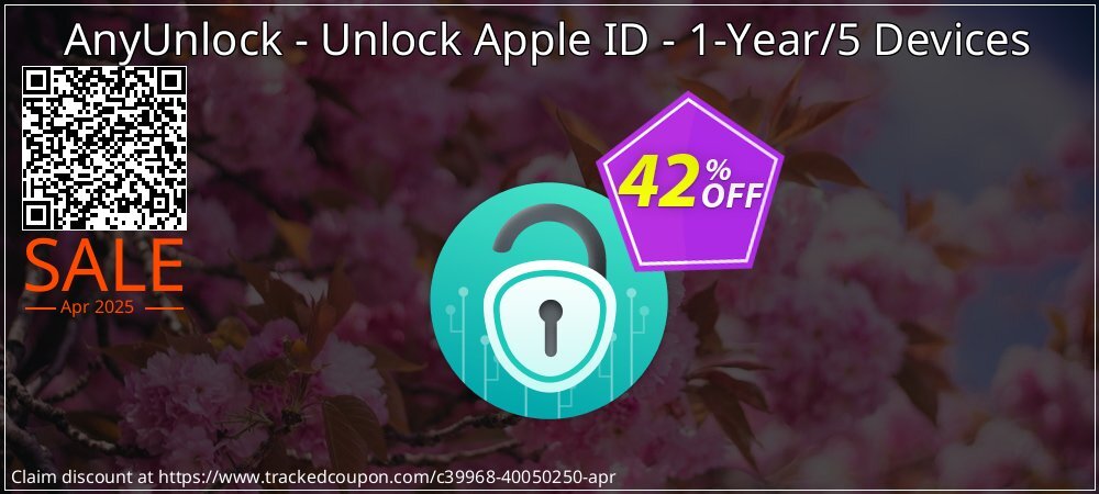 AnyUnlock - Unlock Apple ID - 1-Year/5 Devices coupon on Mother Day sales