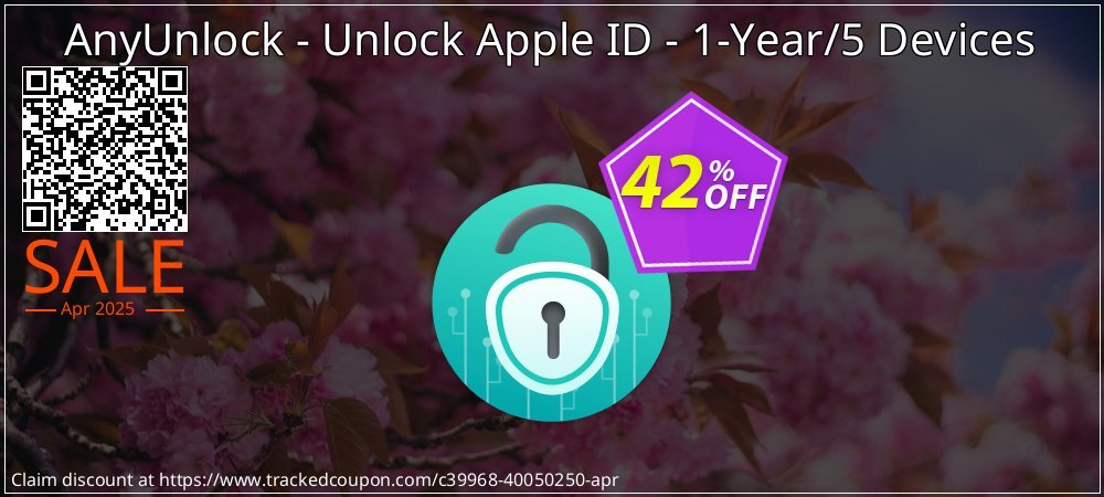 AnyUnlock - Unlock Apple ID - 1-Year/5 Devices coupon on World Backup Day discounts