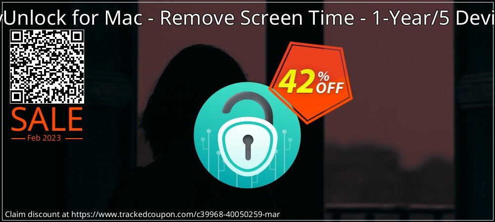 AnyUnlock for Mac - Remove Screen Time - 1-Year/5 Devices coupon on World Password Day sales