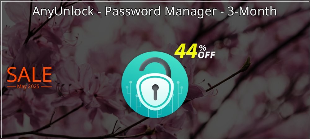 AnyUnlock - Password Manager - 3-Month coupon on National Memo Day promotions