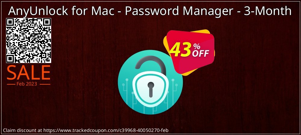 AnyUnlock for Mac - Password Manager - 3-Month coupon on National Walking Day deals