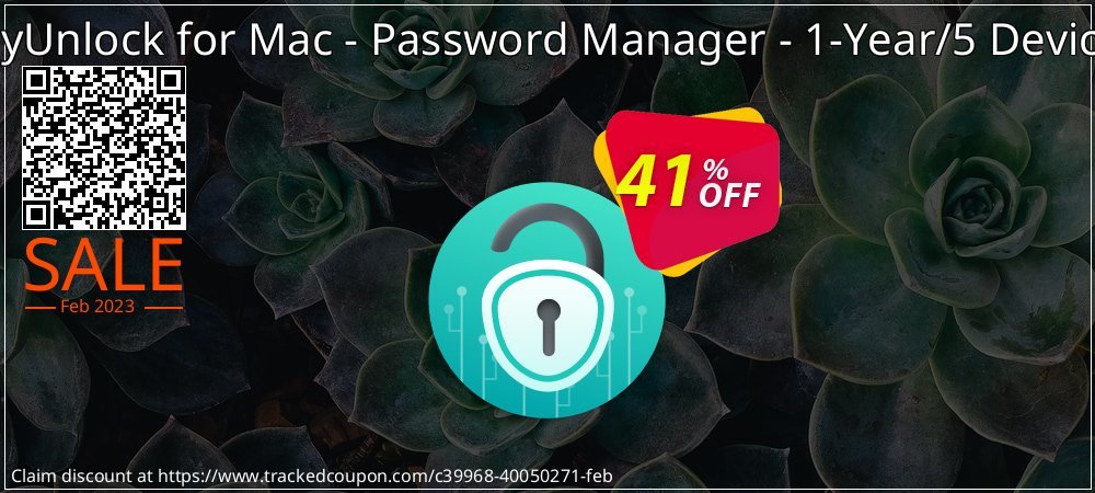 AnyUnlock for Mac - Password Manager - 1-Year/5 Devices coupon on Christmas & New Year deals